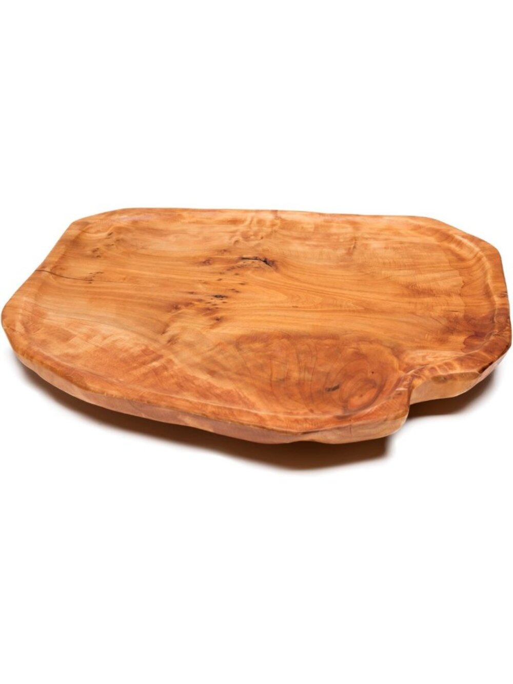 Rustic Handmade Root Wood Lazy Susan Turntable Organizer - 12" Serving Platter